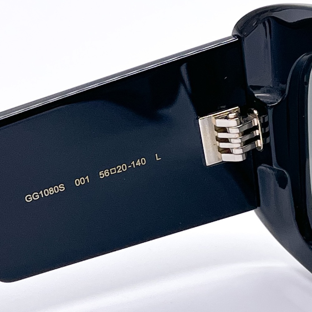 NEW GUCCI GG1080S 001 OVERSIZED SUNGLASSES GUCCI GG1080S BLACK EYEWEAR - Picture 10 of 12